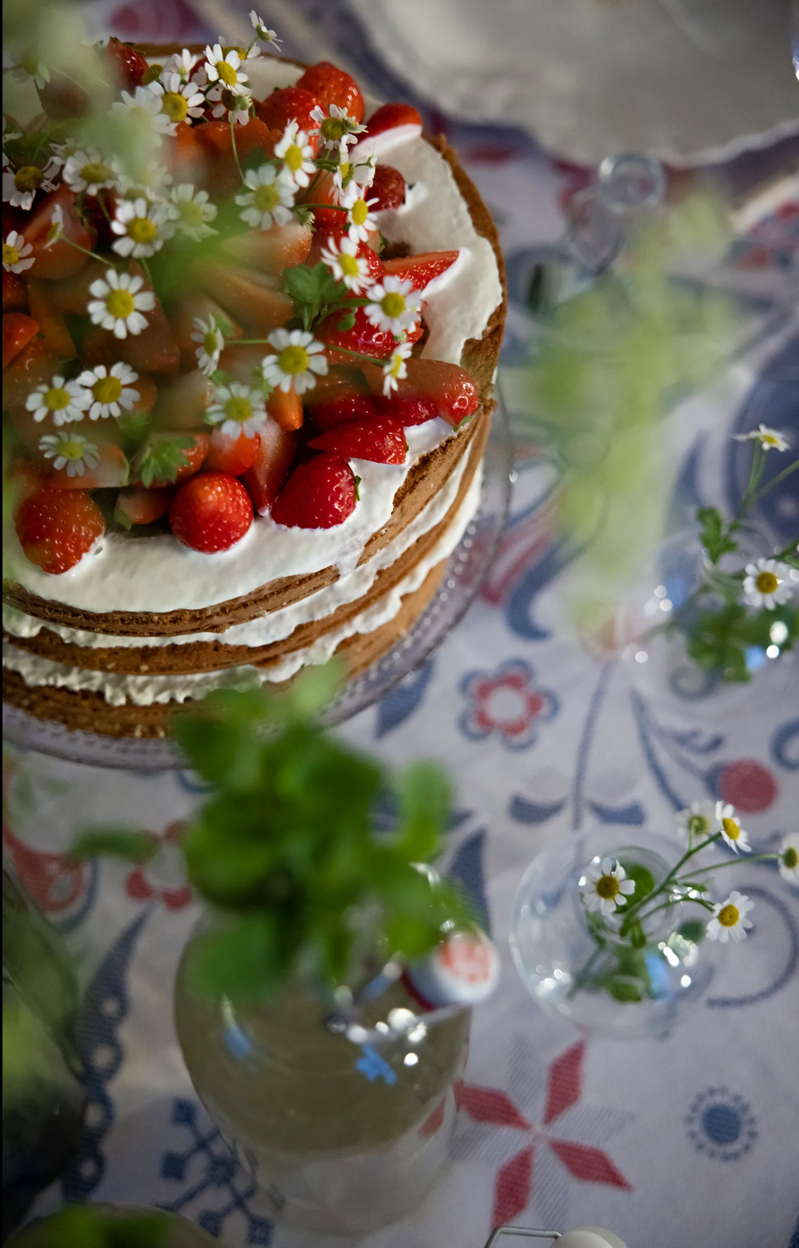 Torplyckan theedoek 35x50 cm, Multi Ekelund Linneväveri