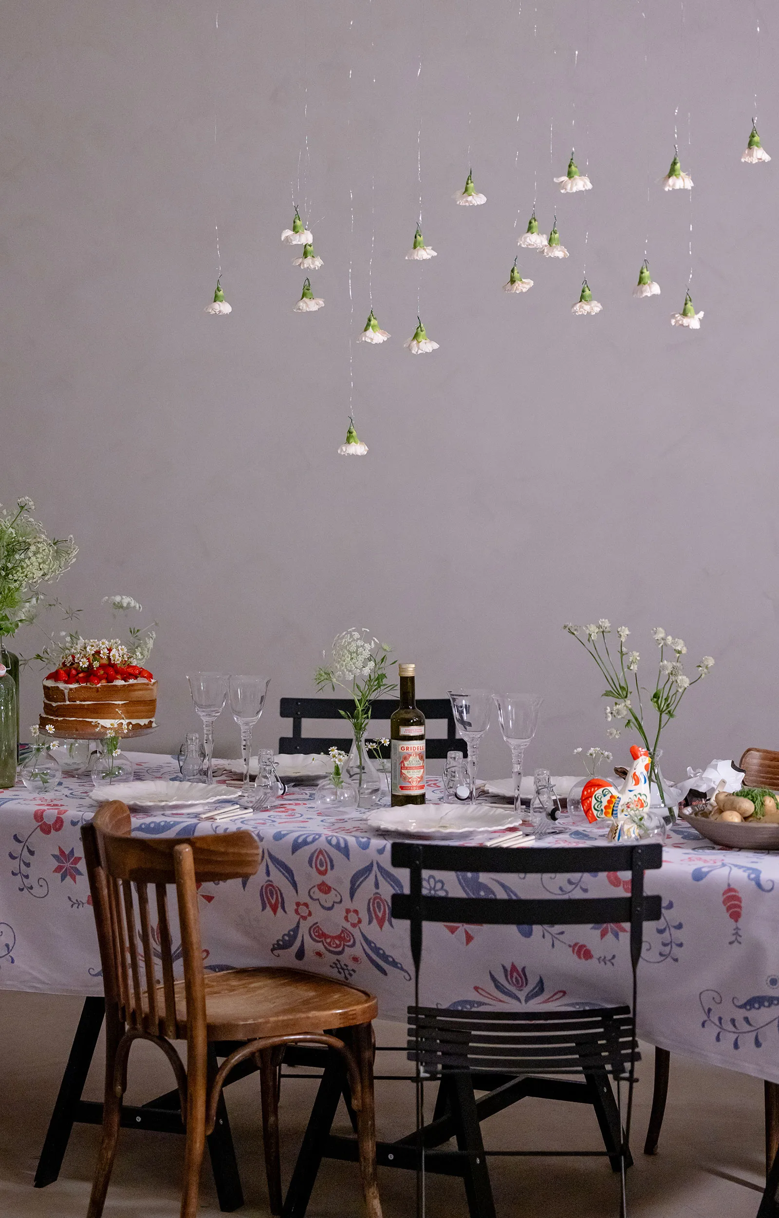 Torplyckan theedoek 35x50 cm, Multi Ekelund Linneväveri