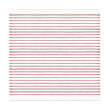 Tvärs stoffen servet 50x50 cm - Rood - Ekelund Linneväveri