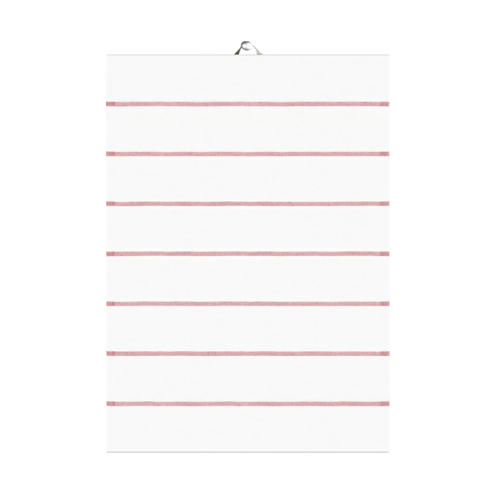 Tvärs theedoek rood, 50x70 cm Ekelund Linneväveri