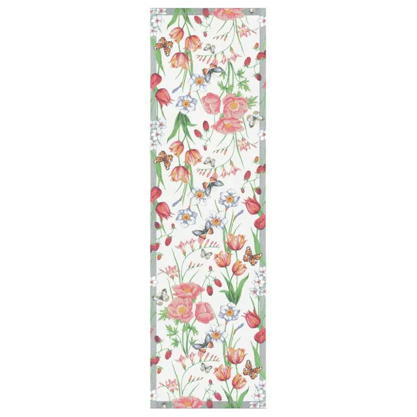 Vårfröjd tafelloper 35x120 cm, Multi Ekelund Linneväveri