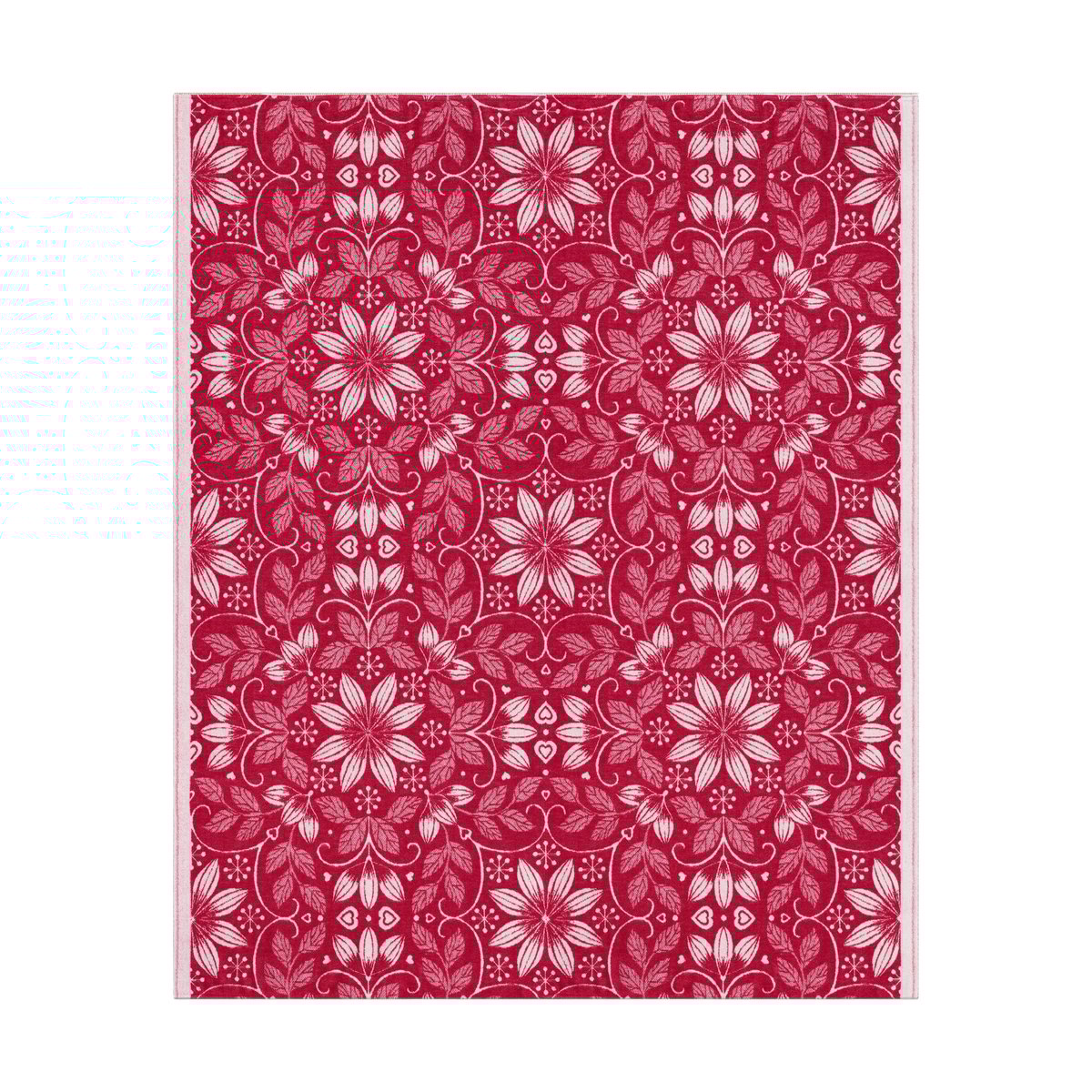 Ekelund Linneväveri Värme katoenen deken 140x170 cm Rood