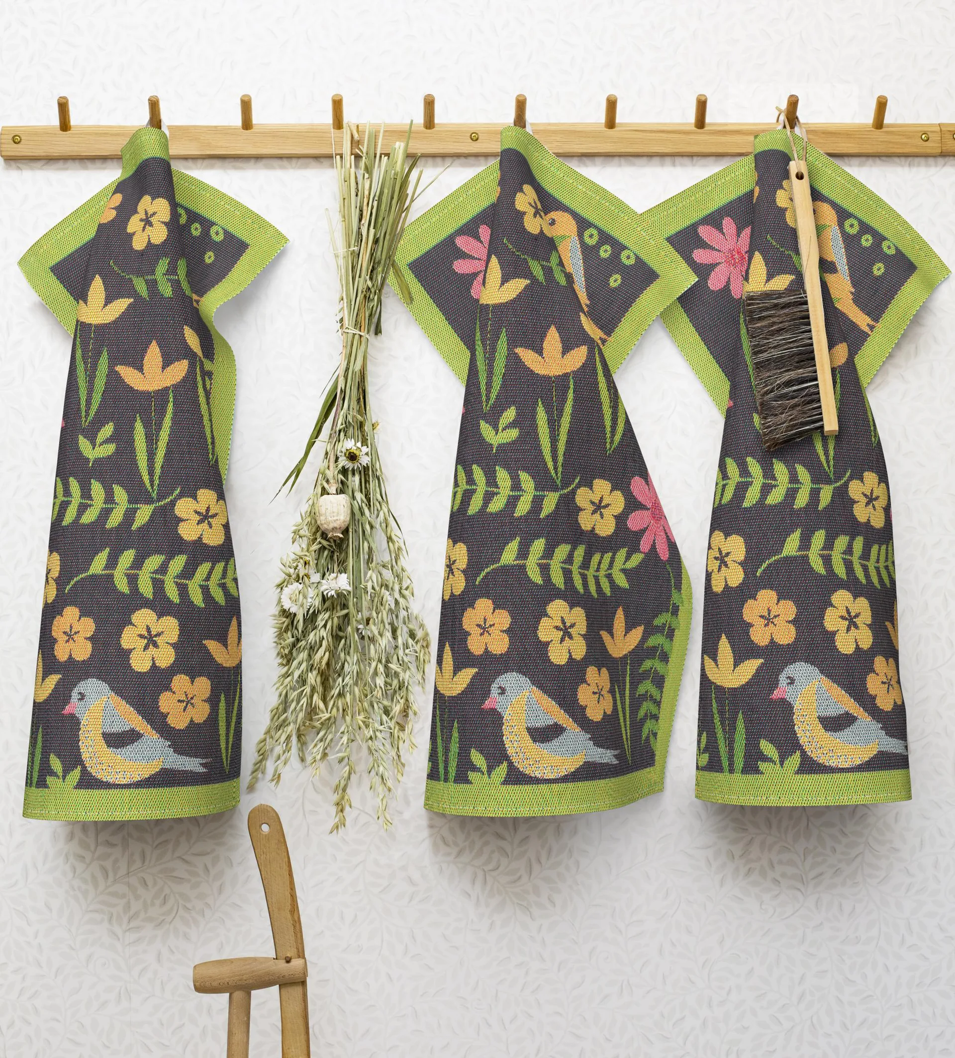 Vårsång keukenhanddoek, 35x50 cm Ekelund Linneväveri