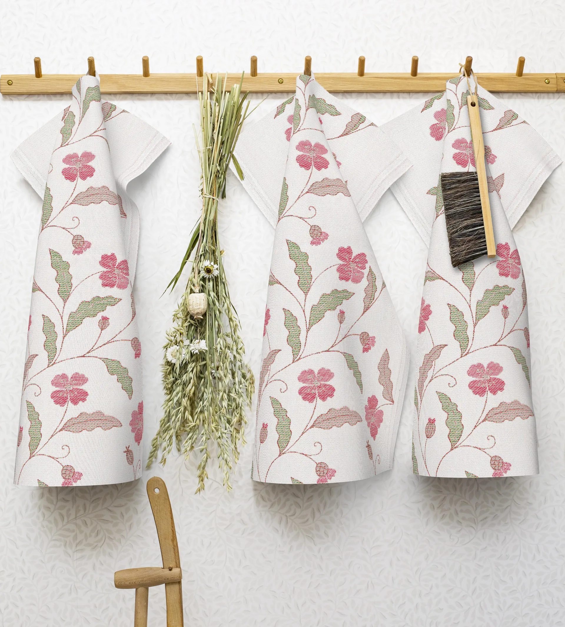 Vindvallmo keukenhanddoek, 35x50 cm Ekelund Linneväveri