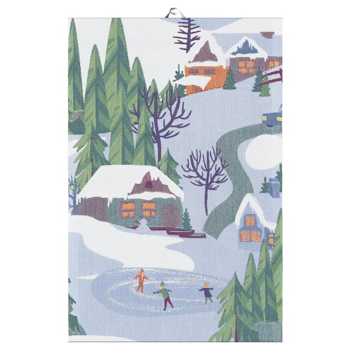 Vinterliv keukenhanddoek 40x60 cm - Multi - Ekelund Linneväveri