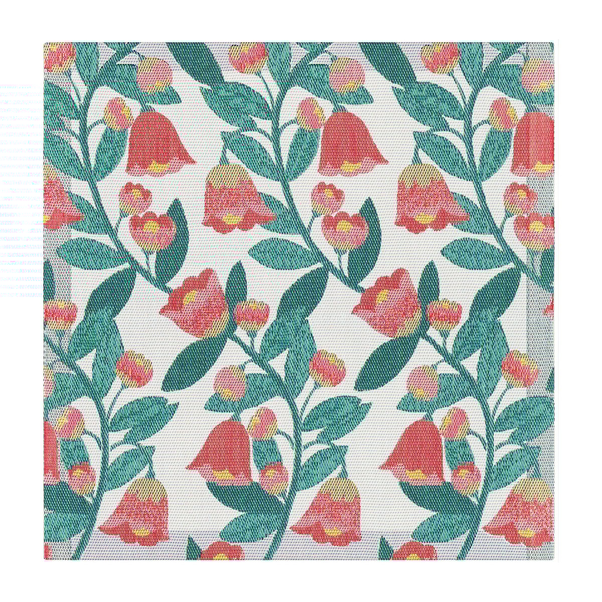 Ekelund Linneväveri Waveflower servet 35x35 cm | Scandinavisch Interieur | Linnen & katoenen servetten | Roze