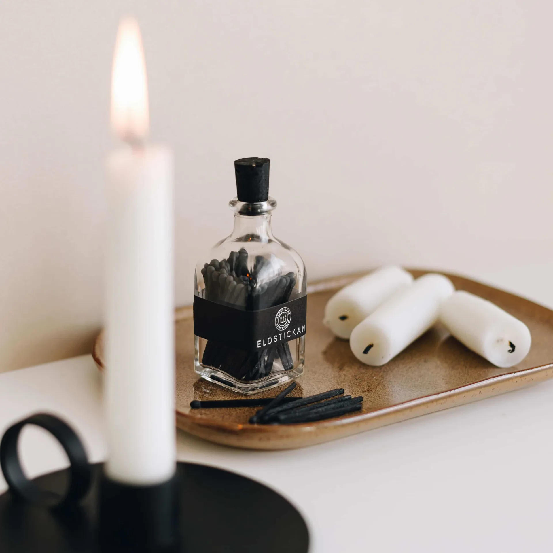 Lilla eldstickan luciferdoos met 60 lucifers, Middernacht Eldstickan