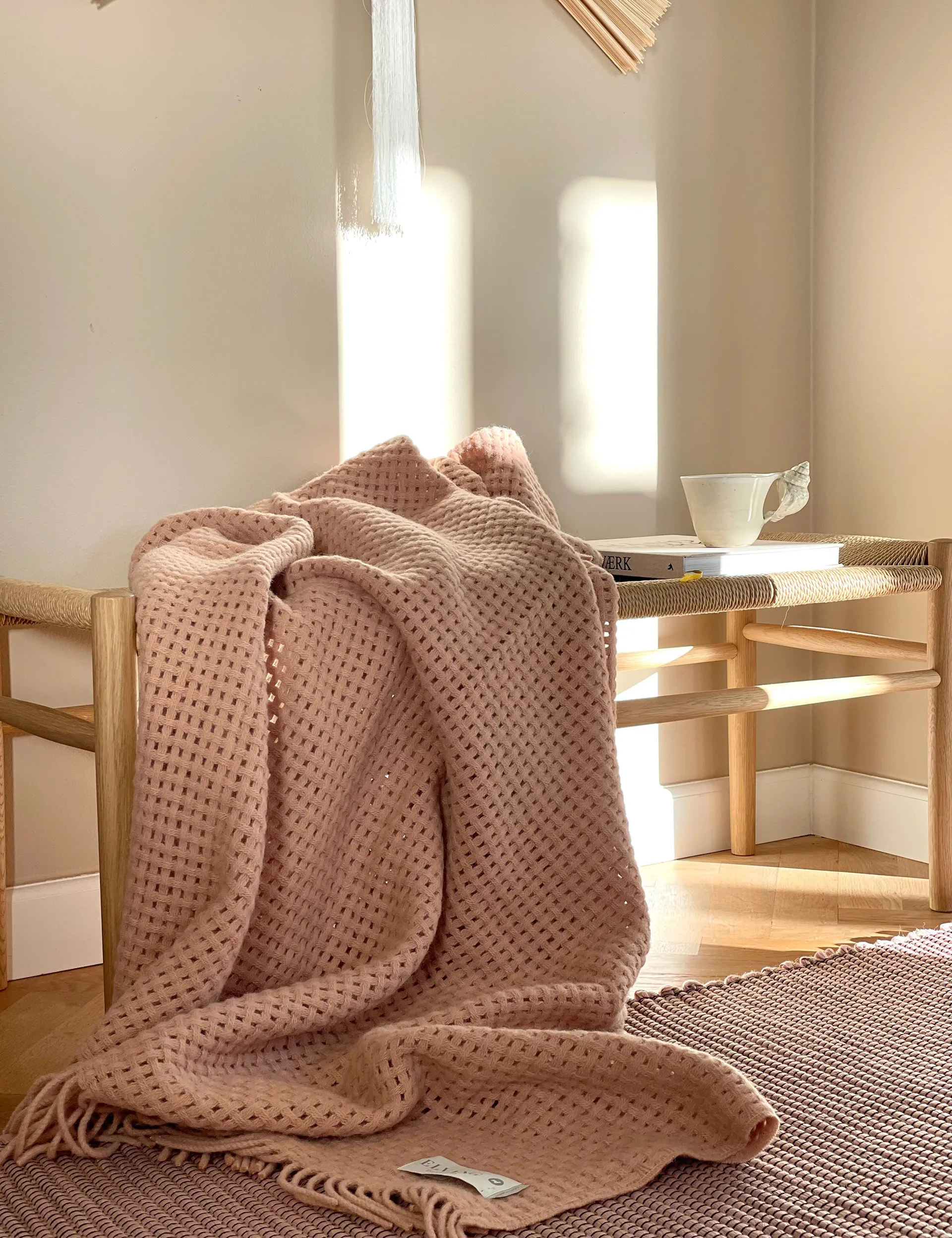 Basket plaid 130 x 200 cm., Nude Elvang Denmark