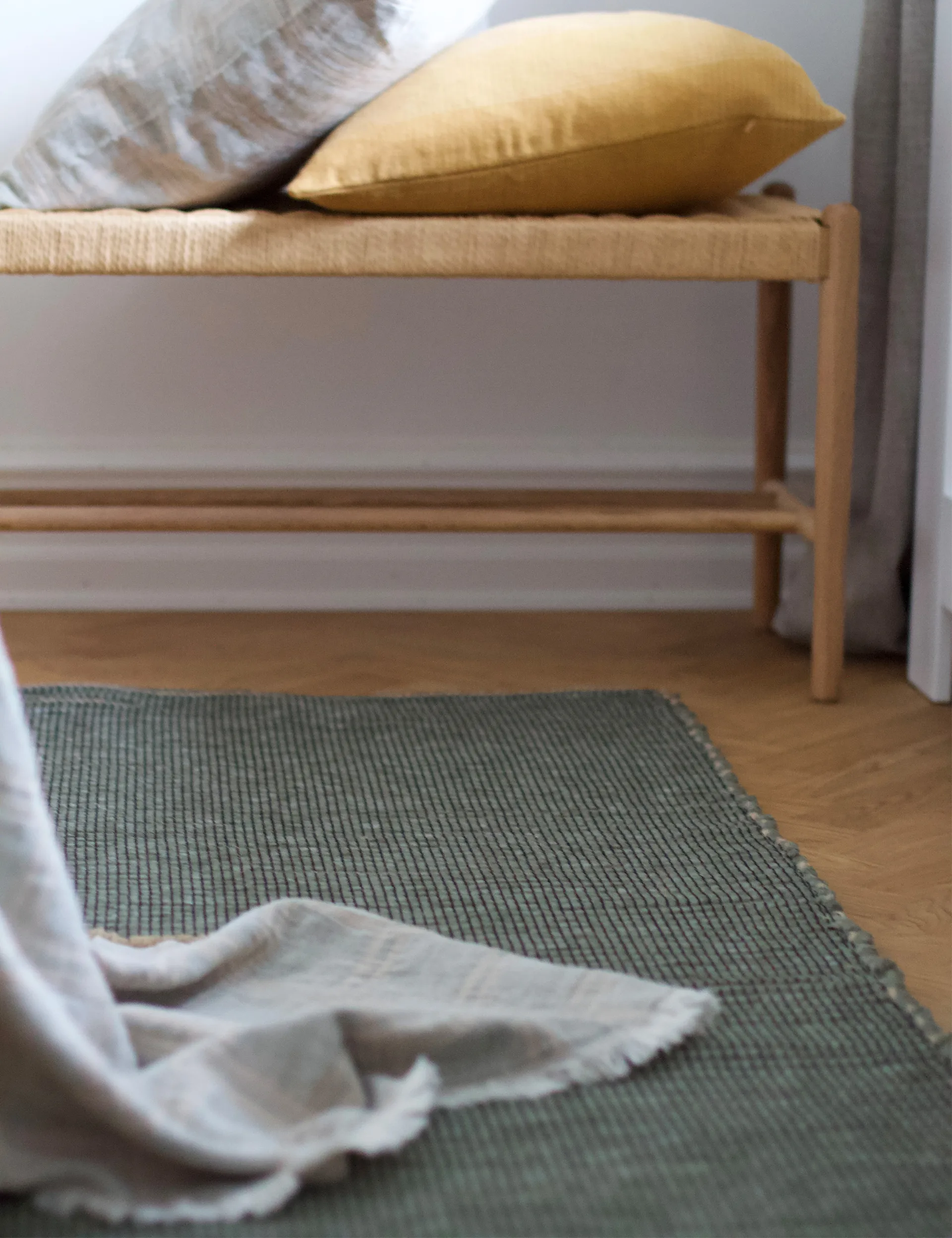 Hazelnut vloerkleed 60x180 cm, Bottle green Elvang Denmark