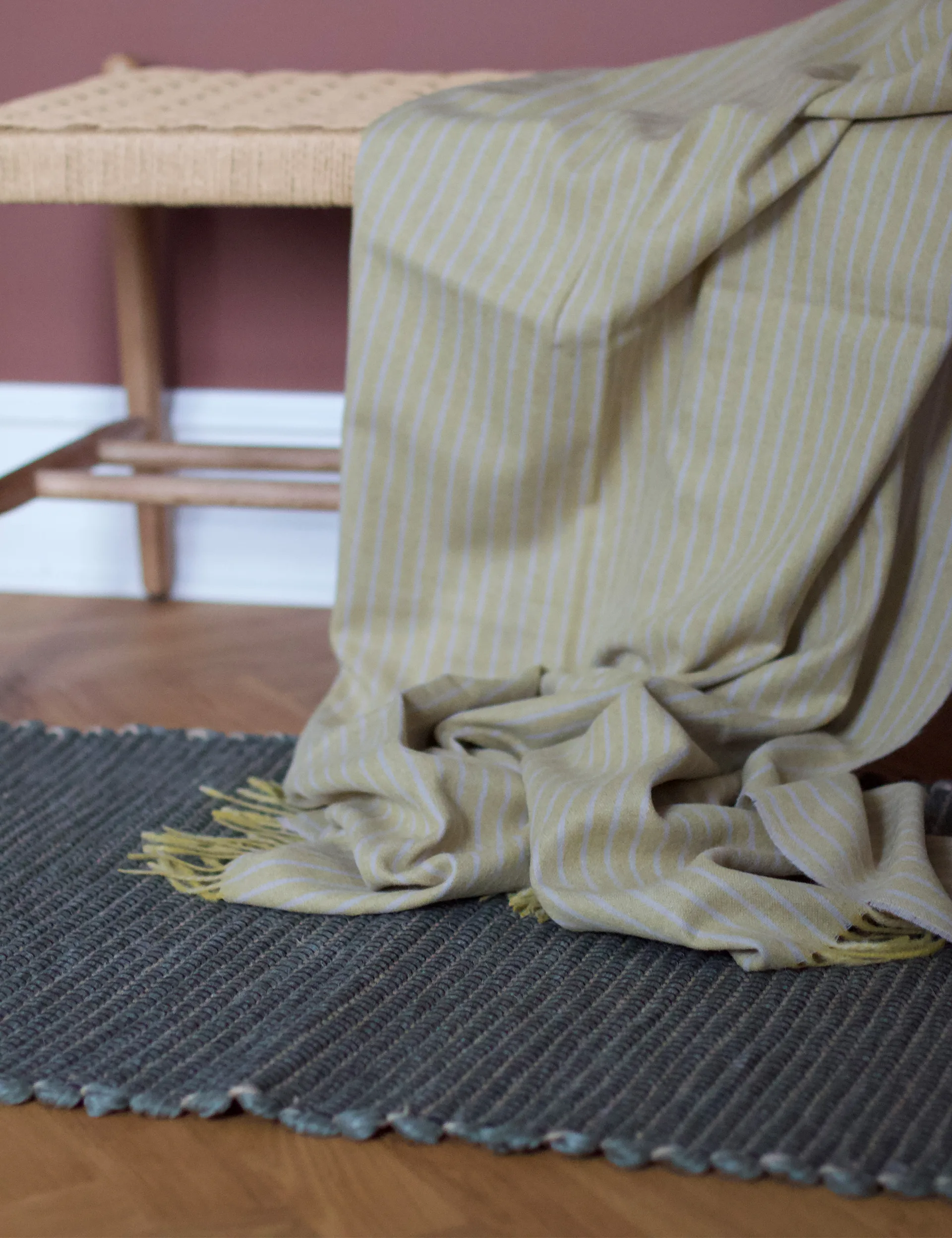 Hazelnut vloerkleed 60x180 cm, Bottle green Elvang Denmark