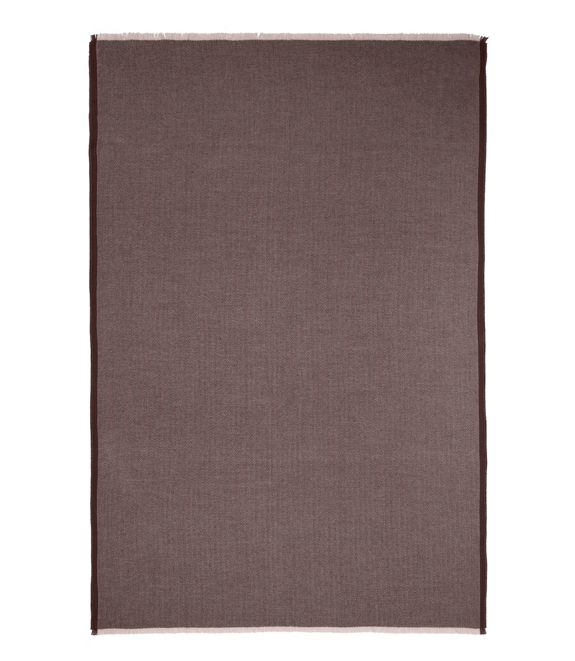 Herringbone plaid 130x190 cm, Chocolate-beige Elvang Denmark