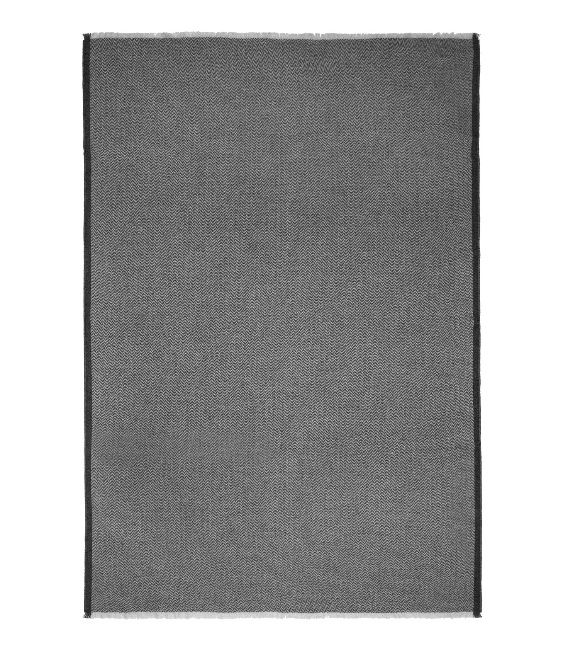 Herringbone plaid 130x190 cm, Light grey-grey Elvang Denmark