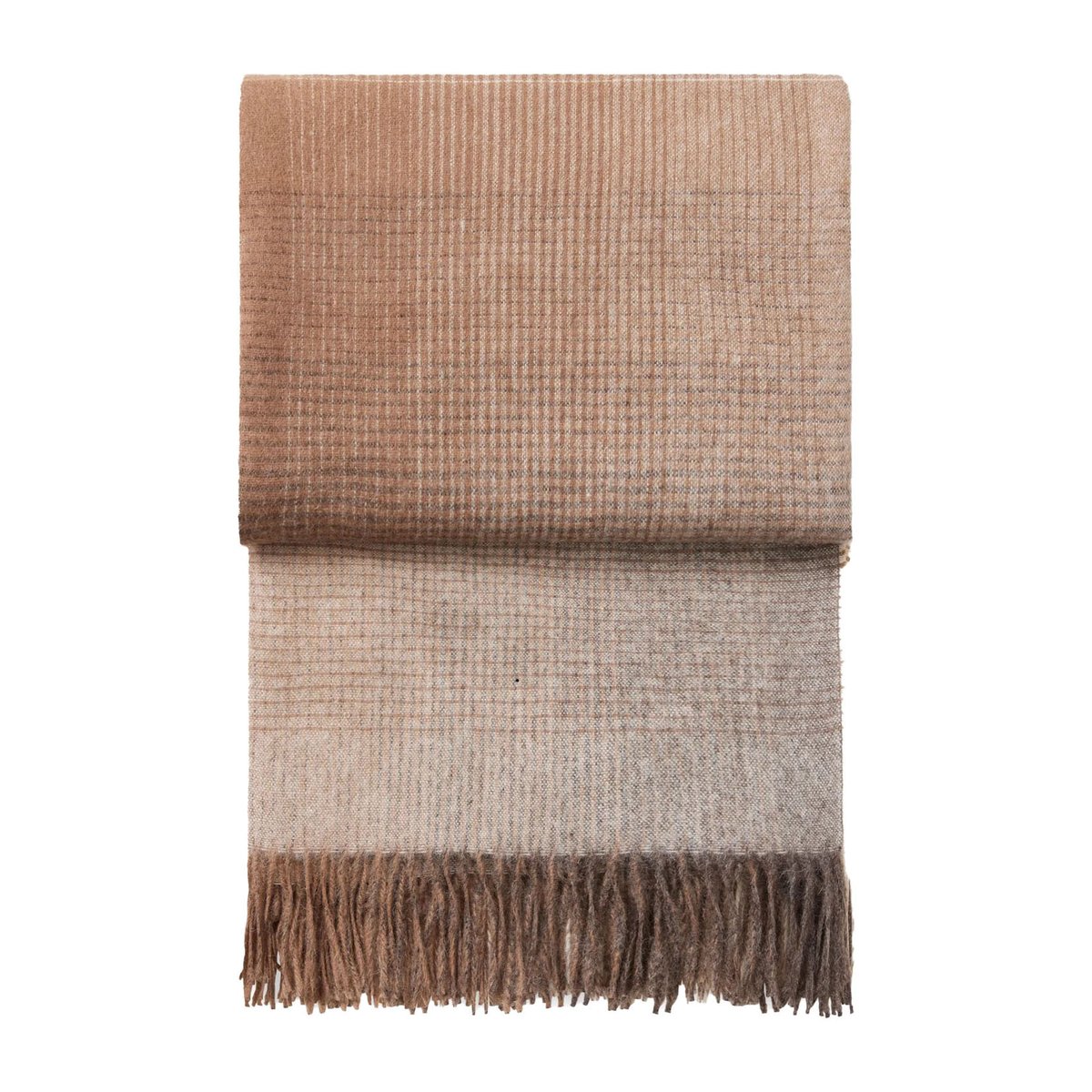 Elvang Denmark Horizon plaid Camel | Scandinavisch Interieur | Wollen dekens & spreien | Bruin