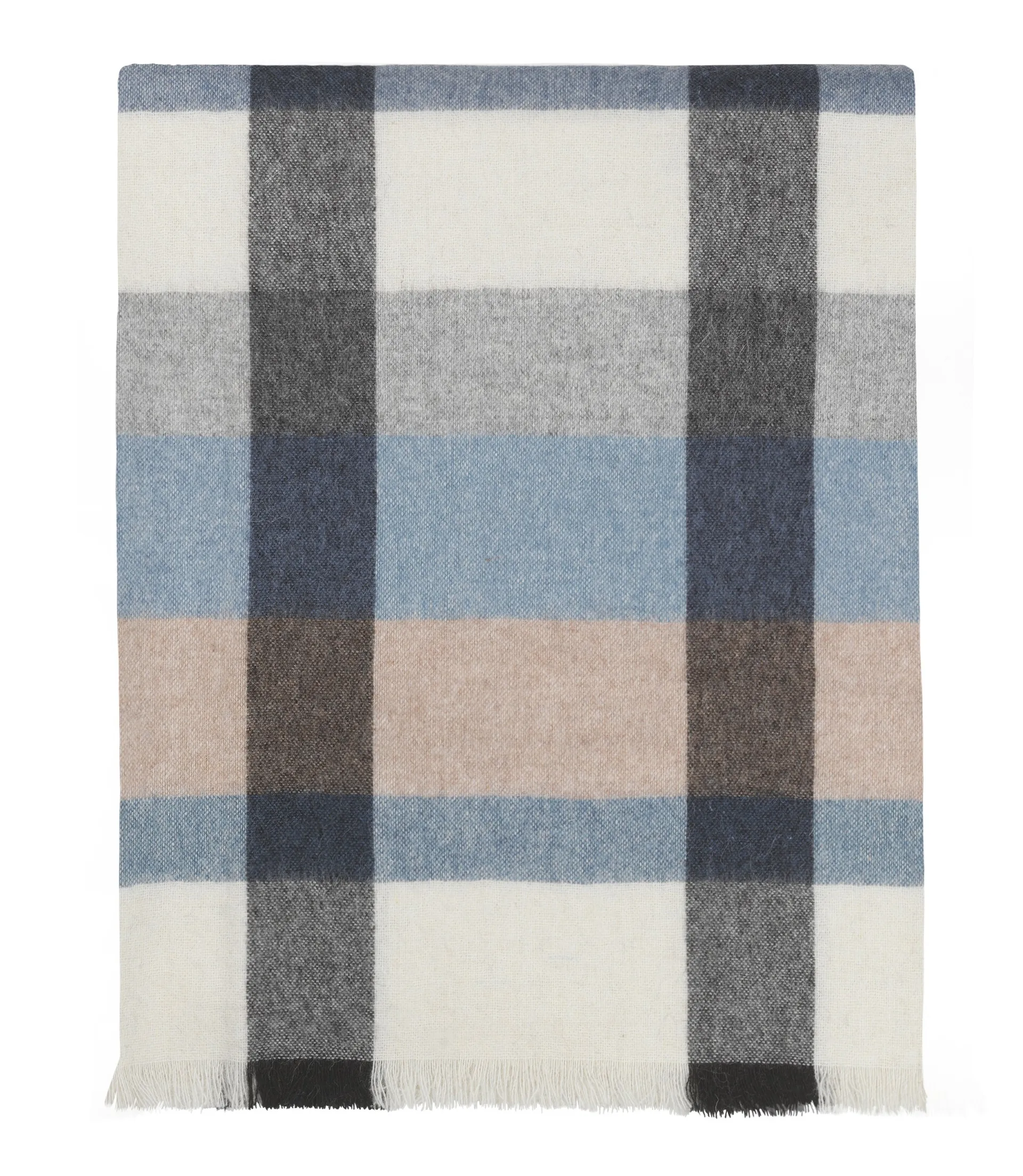 Intersection plaid 130x190 cm, Ocean blue-grey Elvang Denmark