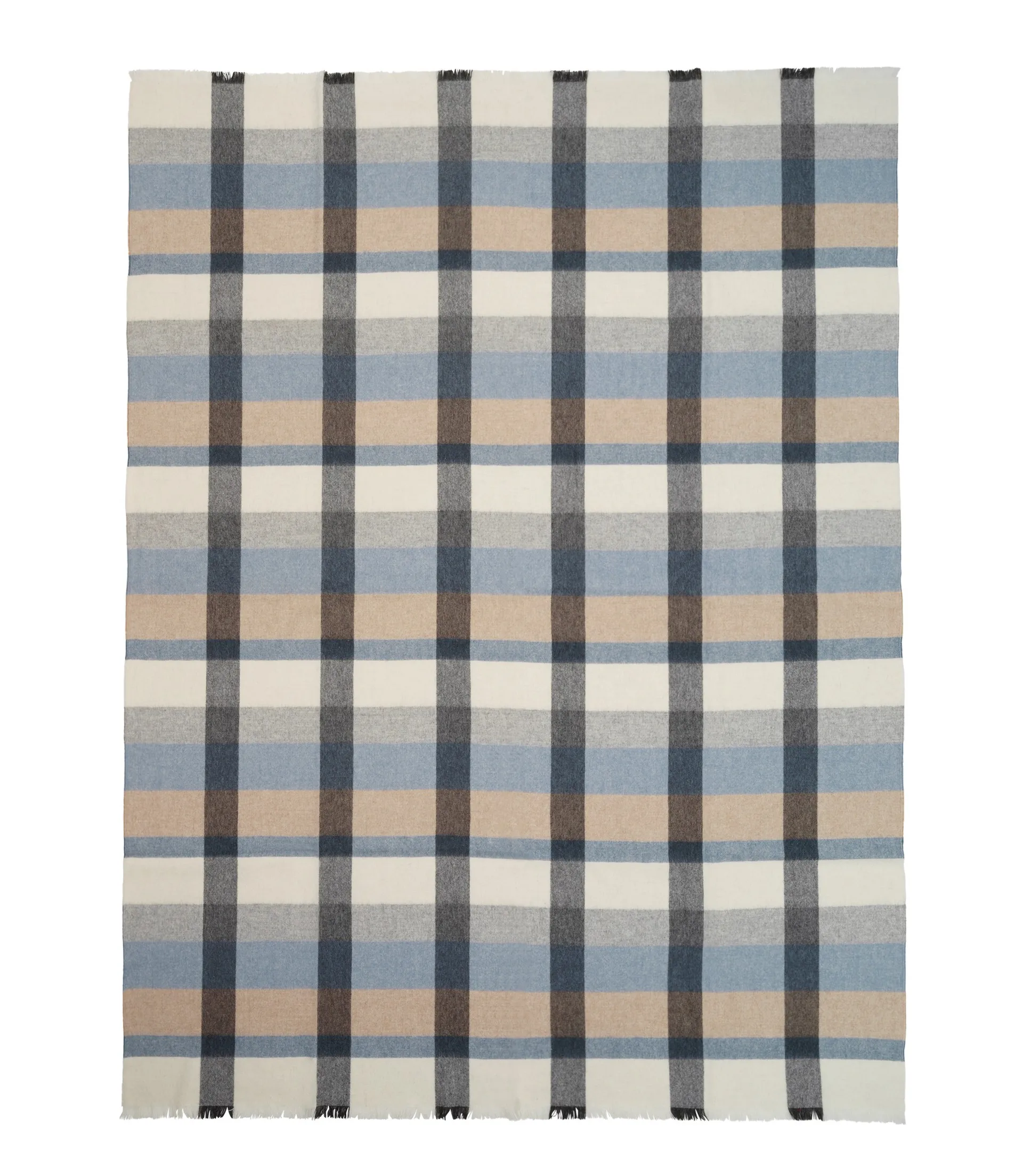 Intersection plaid 130x190 cm, Ocean blue-grey Elvang Denmark