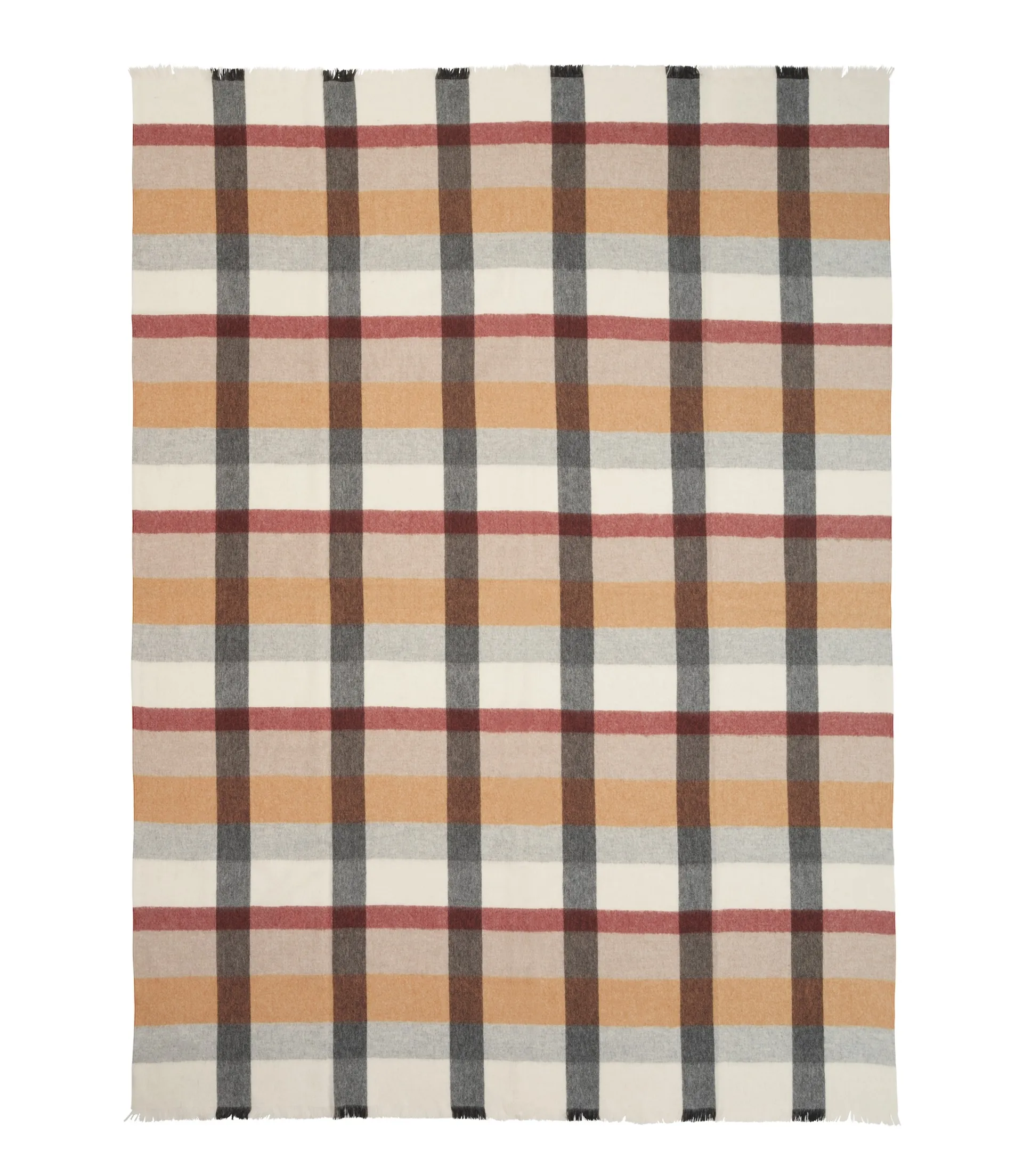 Intersection plaid 130x190 cm, Rusty red-grey Elvang Denmark