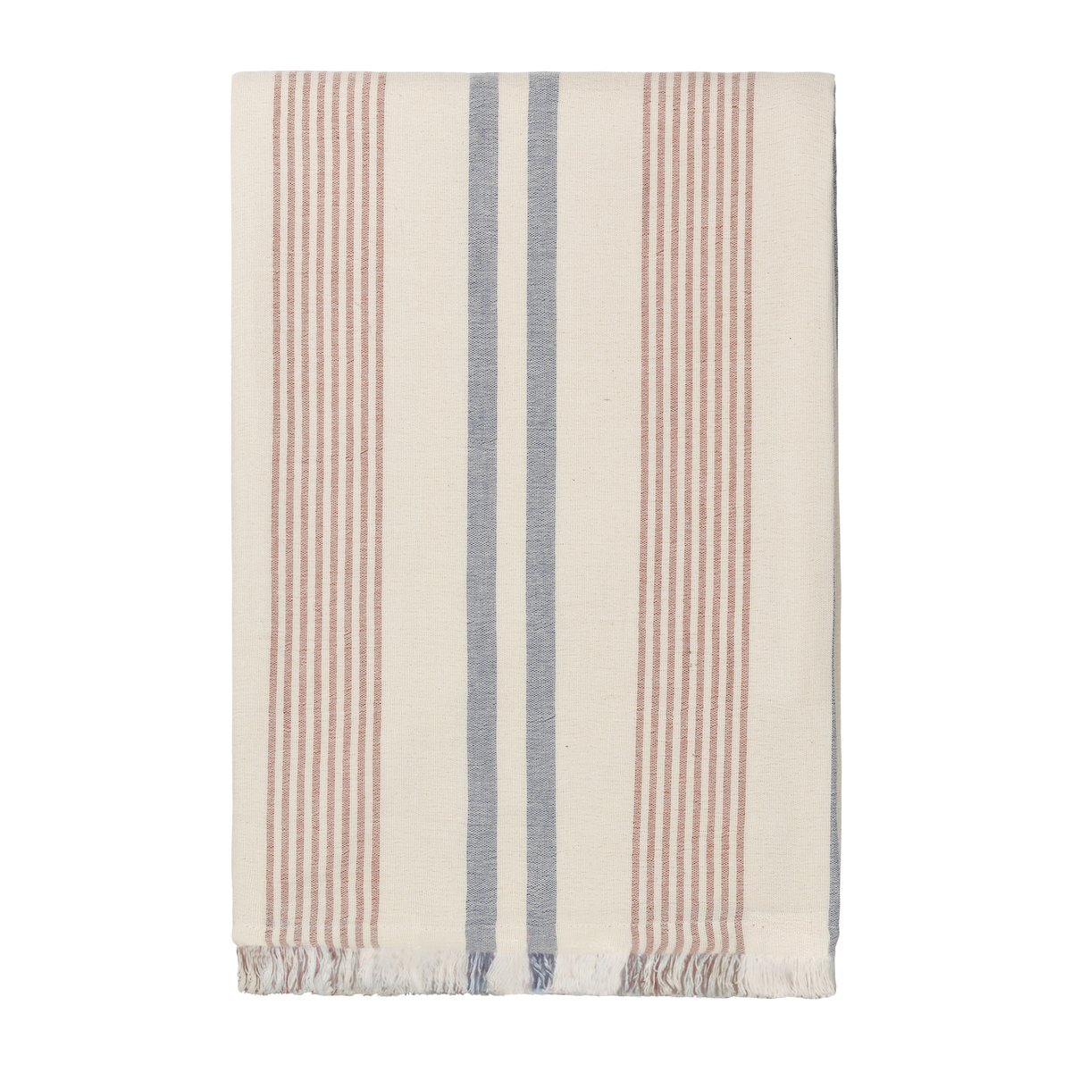 Elvang Denmark Iris plaid 130x215 cm Blue-Rusty red