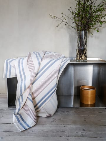 Iris plaid 130x215 cm - Blue-Rusty red - Elvang Denmark