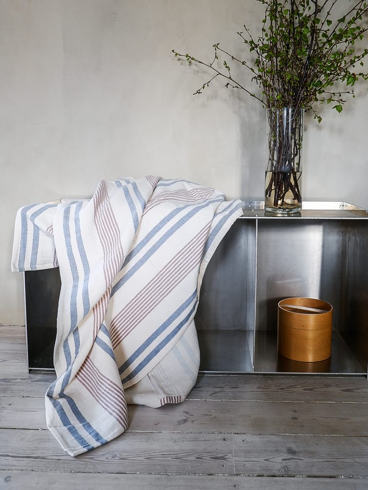 Iris plaid 130x215 cm, Blue-Rusty red Elvang Denmark