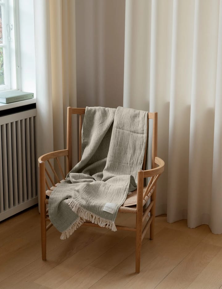 Lavender plaid 130x180 cm, Bottle green Elvang Denmark