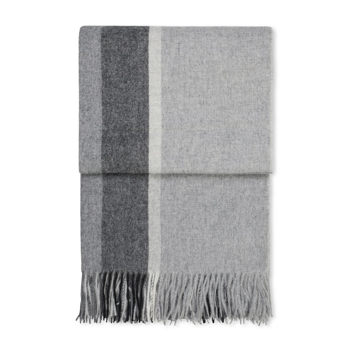 Elvang Denmark Manhattan plaid Grey | Scandinavisch Interieur | Wollen dekens & spreien | Grijs