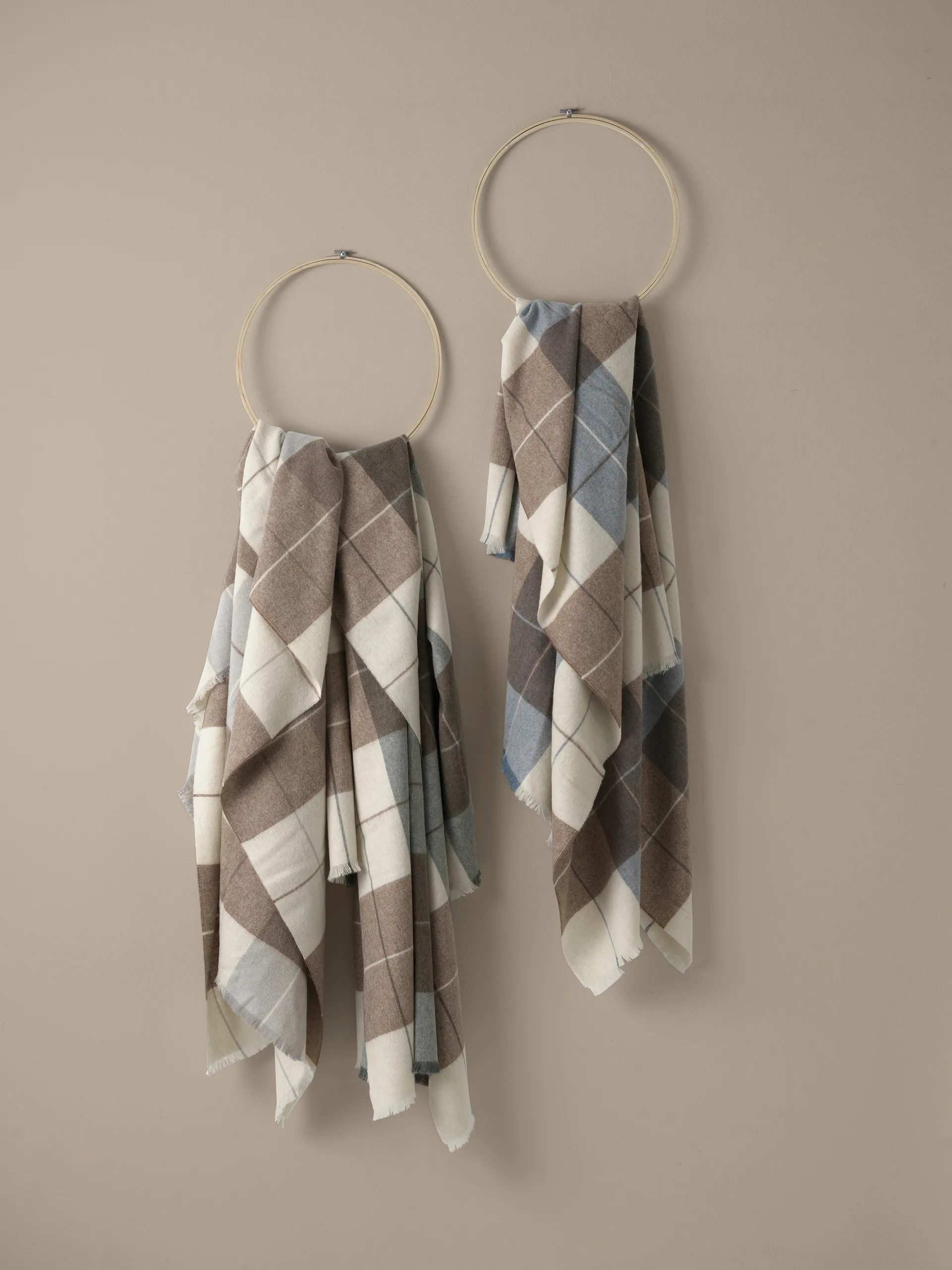 Scotch plaid 130x190 cm, Camel-grey Elvang Denmark