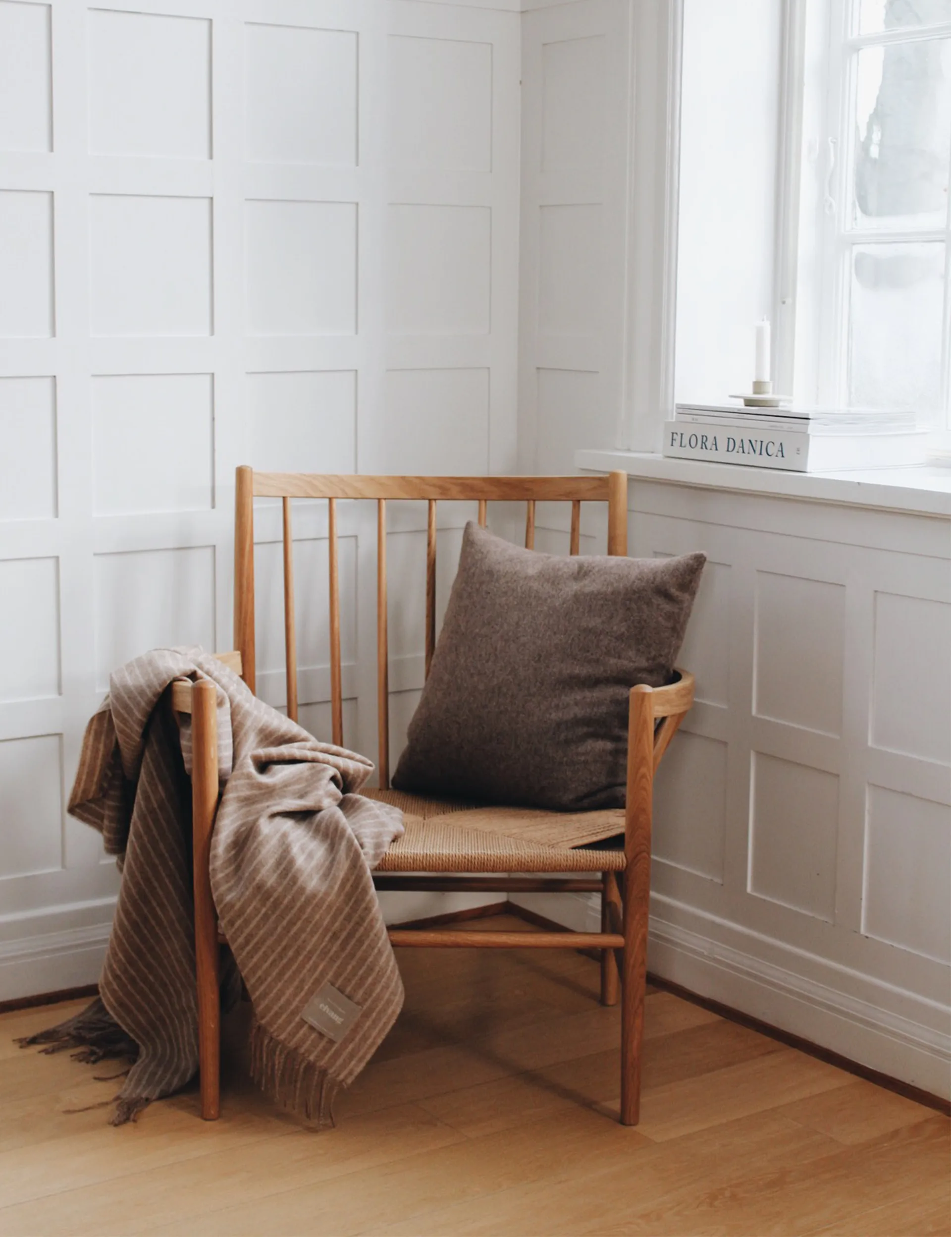 Stripes plaid 130x200 cm, Camel Elvang Denmark