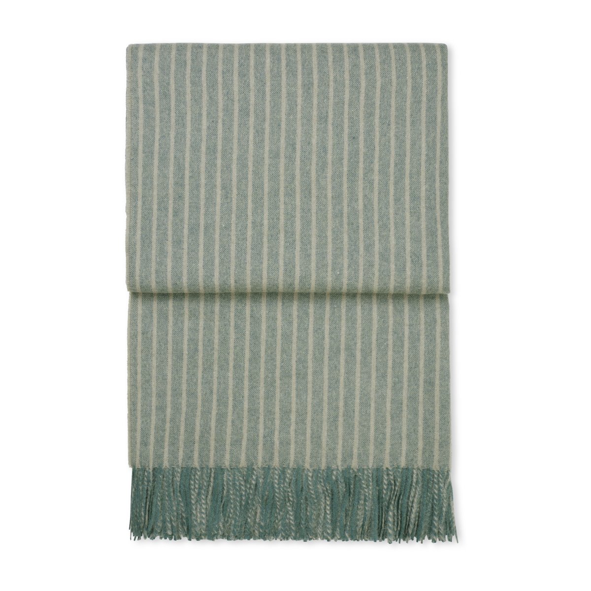 Elvang Denmark Stripes plaid 130x200 cm Green | Scandinavisch Interieur | Katoenen dekens & spreien | Groen