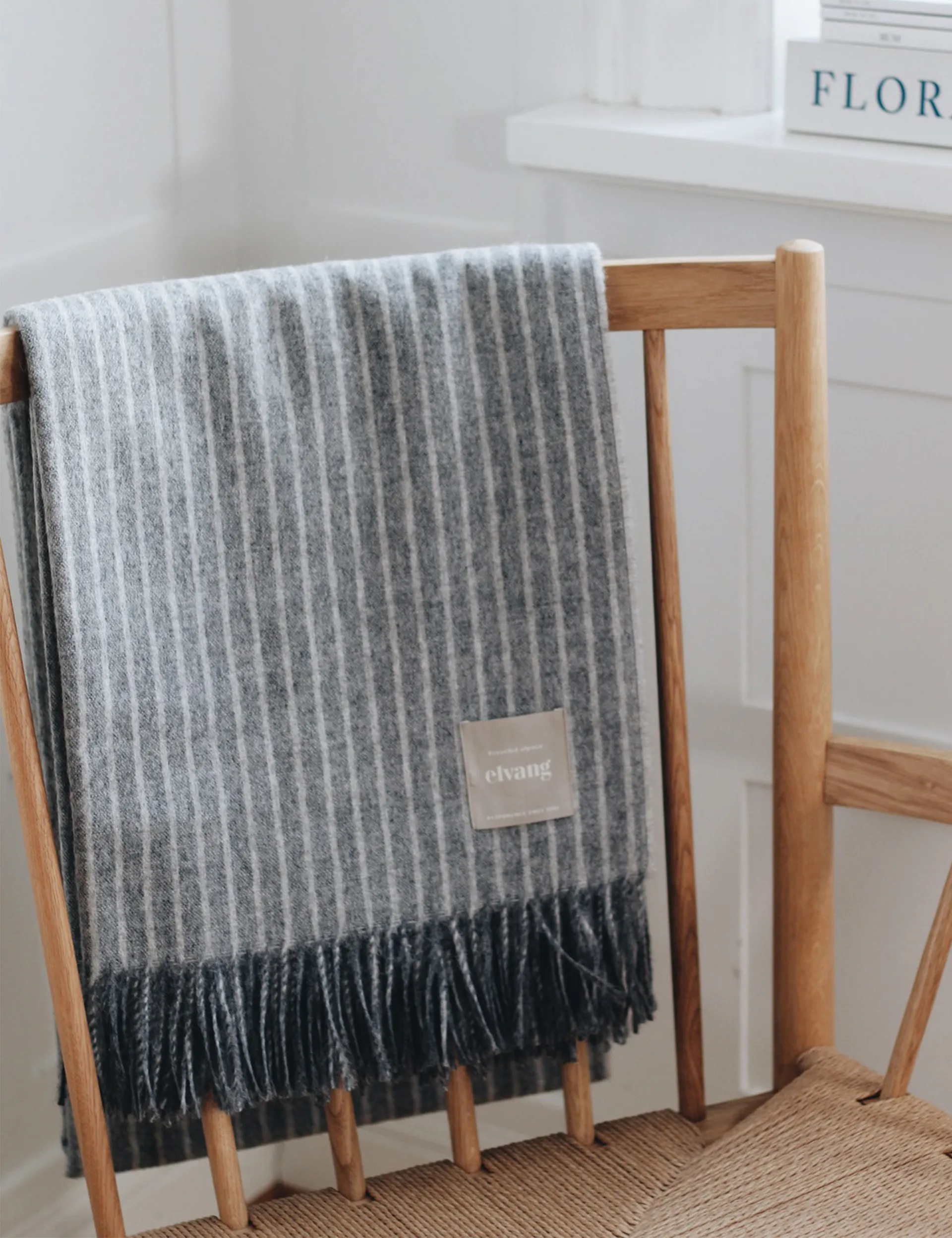 Stripes plaid 130x200 cm, Grey Elvang Denmark