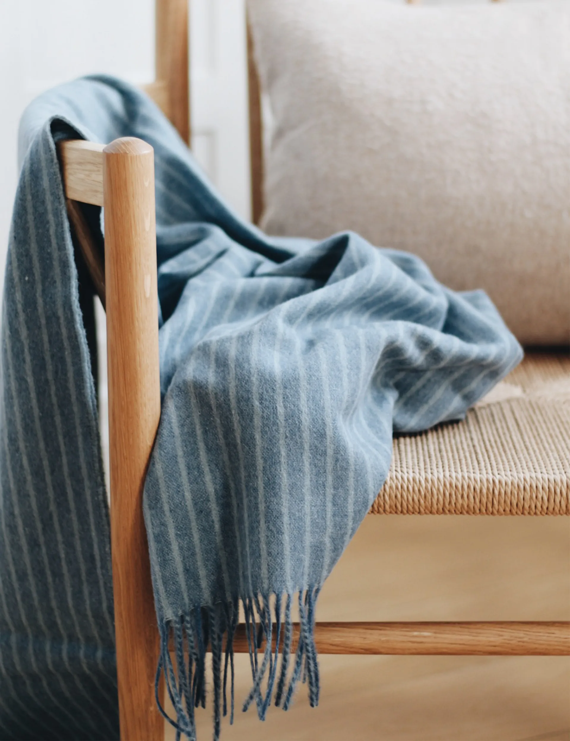 Stripes plaid 130x200 cm, Mirage blue Elvang Denmark