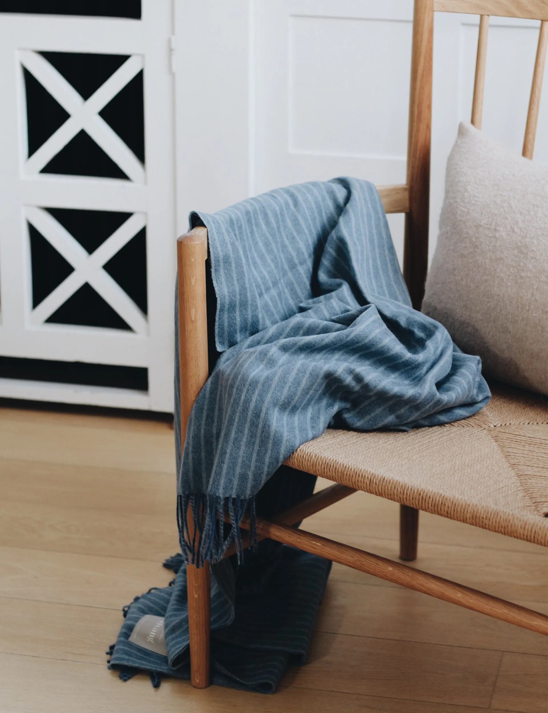 Stripes plaid 130x200 cm, Mirage blue Elvang Denmark