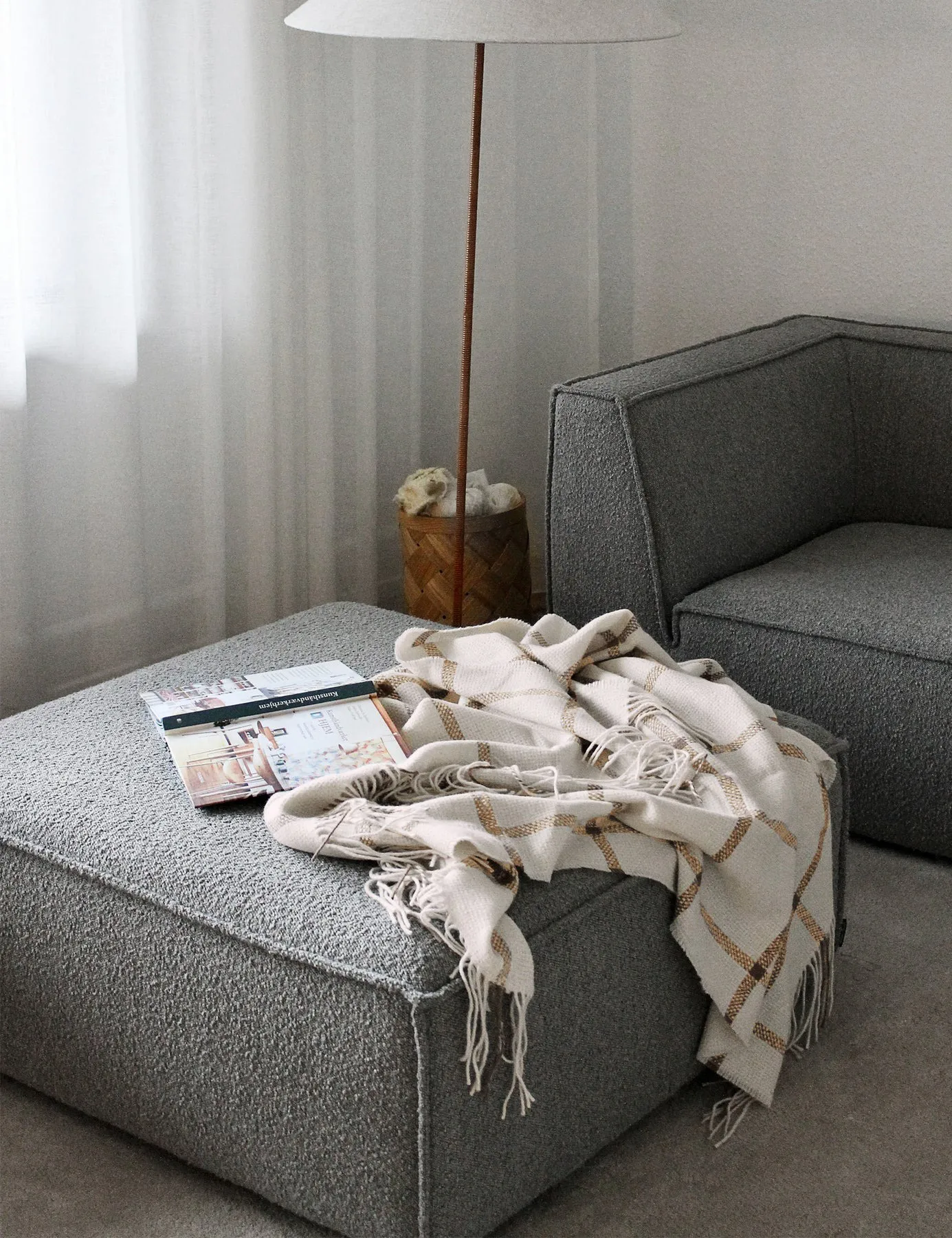 Tartan plaid 130x190 cm, Ivory Elvang Denmark