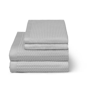 Waffle badhanddoek 70x140 cm - light grey - Elvang Denmark