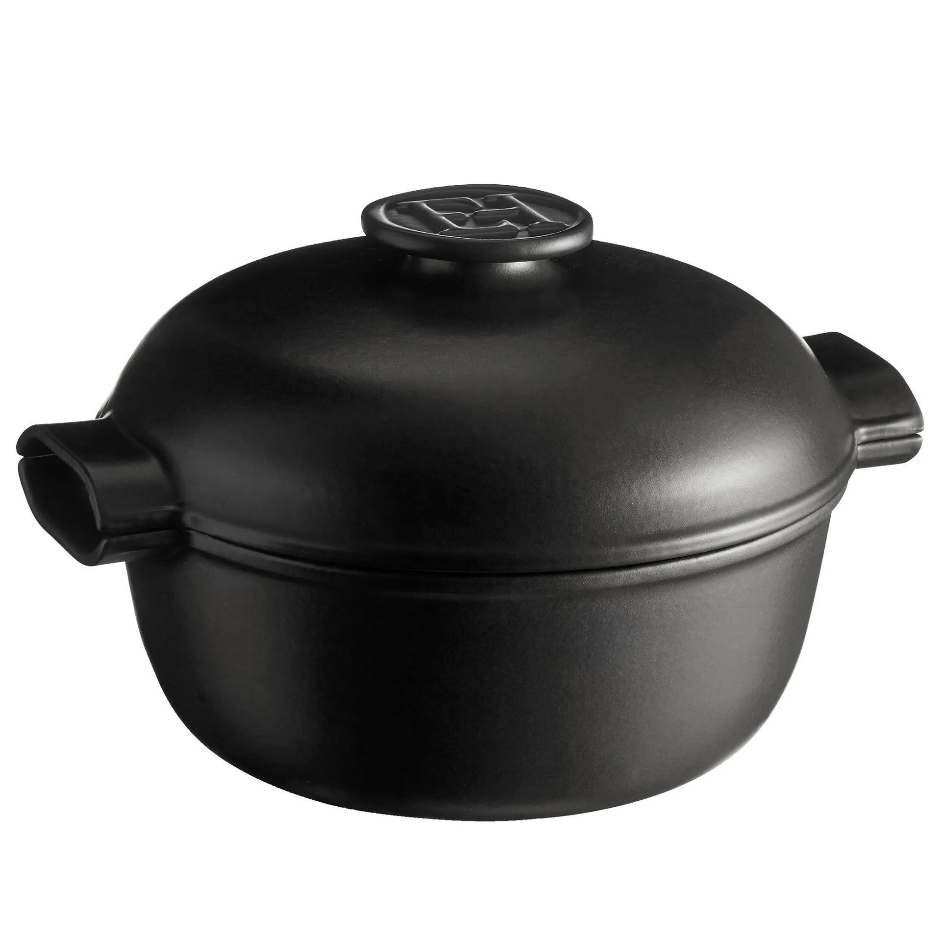 Cocotte ronde braadpan 30x27 cm, Donkergrijs Emile Henry
