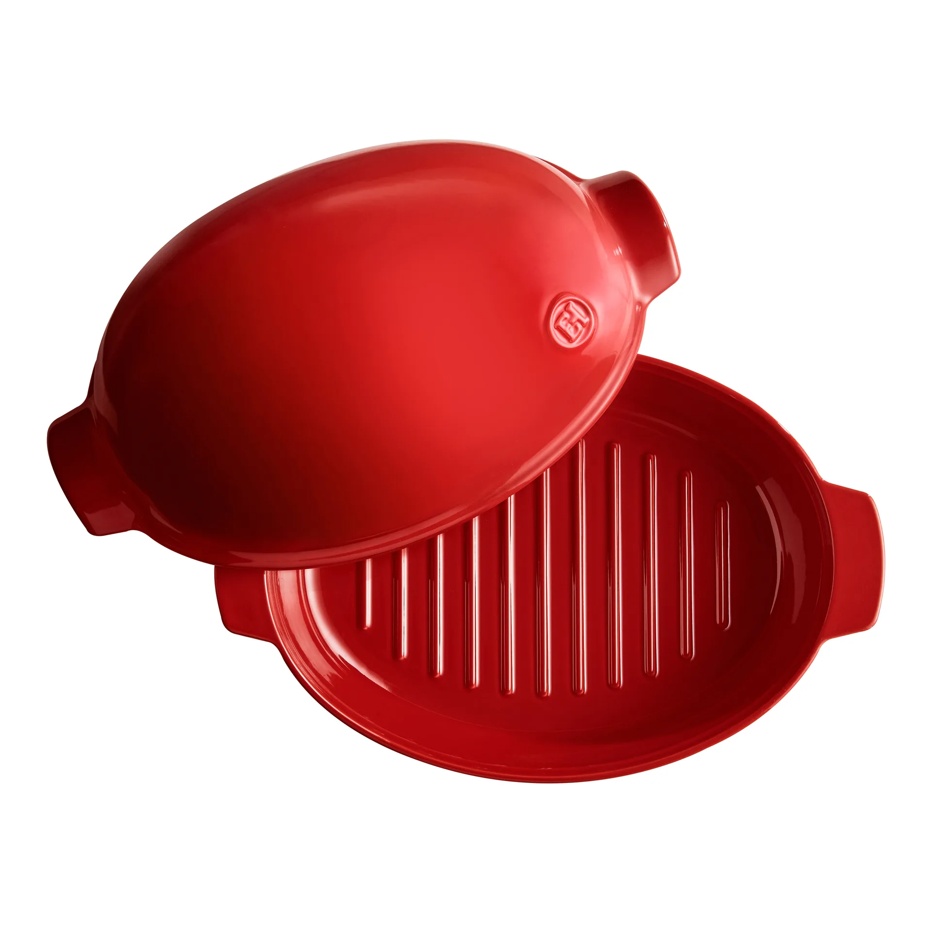 Emile Henry braadslee large 9 L, Rood Emile Henry