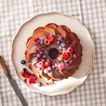 Emile Henry Madeleine serveerschaal - Crème,rond - Emile Henry