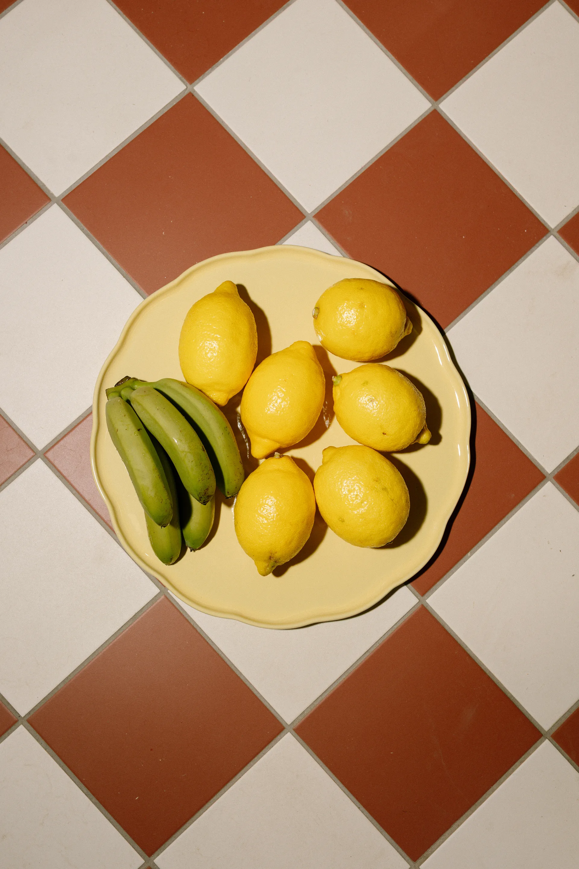 Emile Henry Madeleine serveerschaal, Vanille,rond Emile Henry