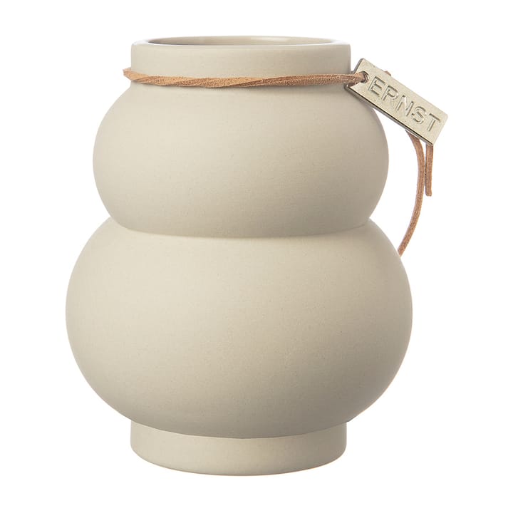 Ernst aardewerkvaas gewelfd 14 cm - Beige - ERNST