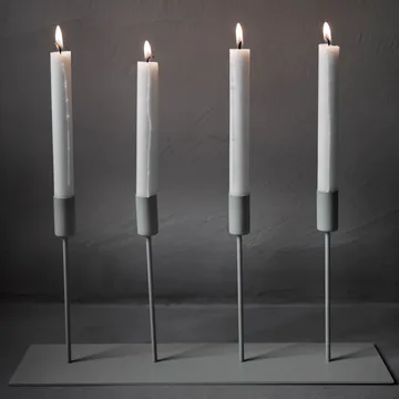 Ernst adventskandelaar metaal - Beige - ERNST