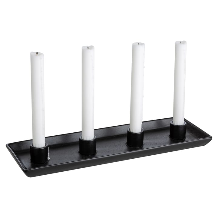 Ernst adventskandelaar rechthoekig, Zwart ERNST