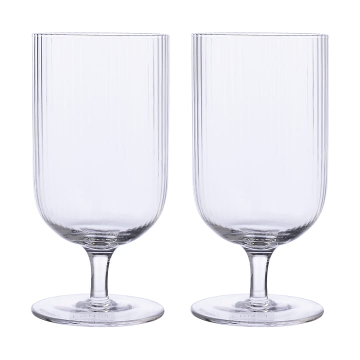 Ernst bierglas geribbeld 2-pack - Klaar - ERNST