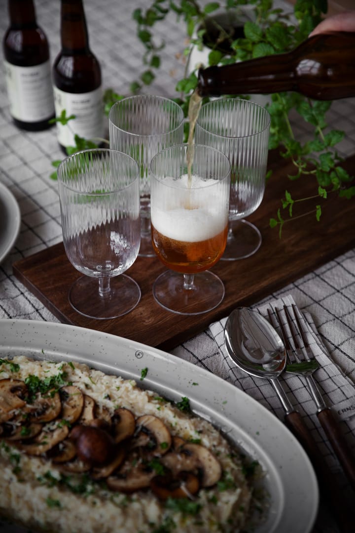 Ernst bierglas geribbeld 2-pack, Klaar ERNST