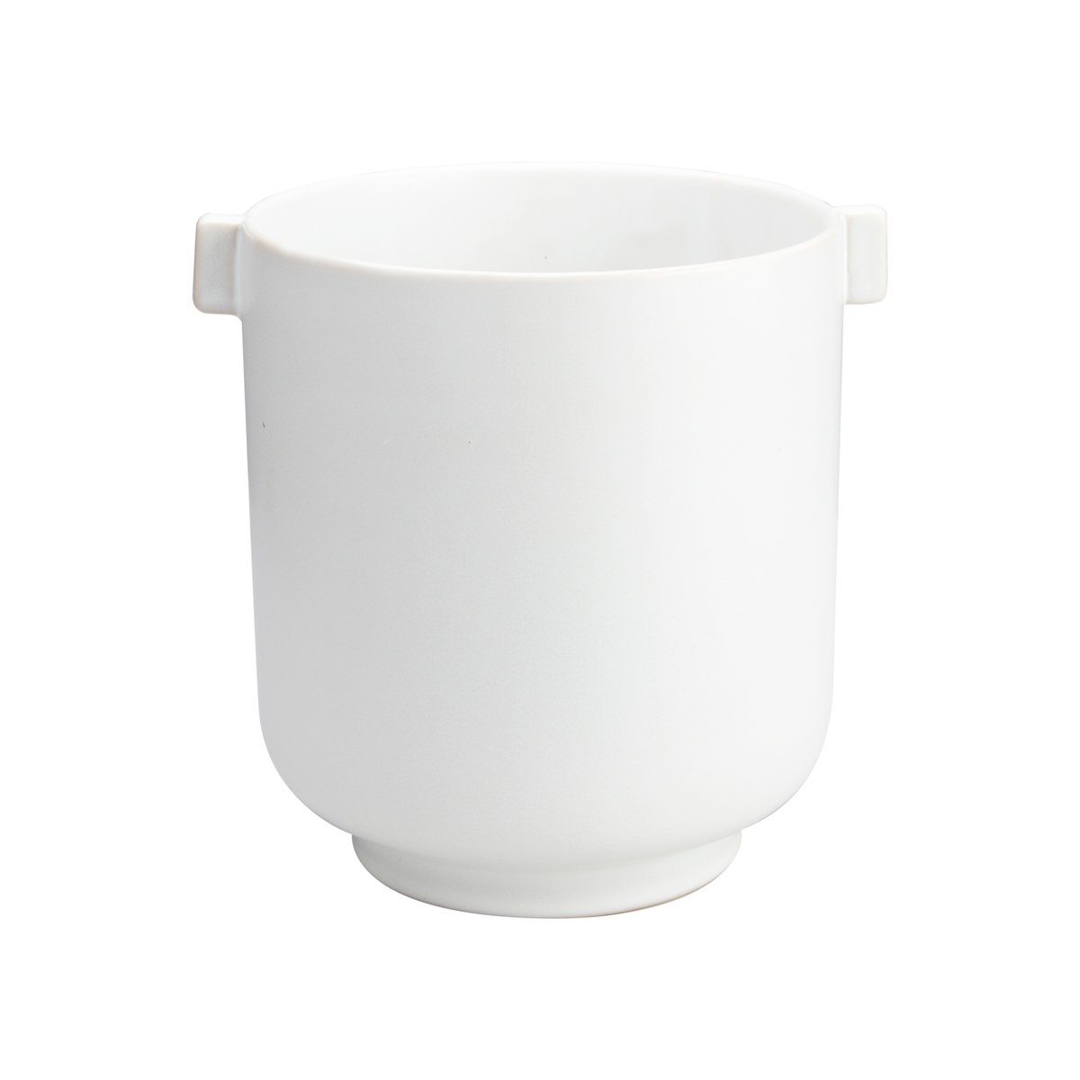 Ernst bloempot met oor wit zand o19.5 cm 22,5 cm | Scandinavisch Interieur | Bloempotten | Wit