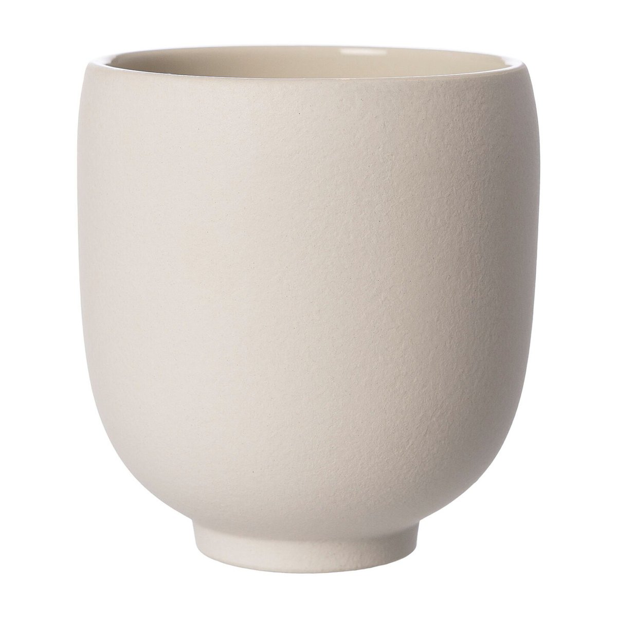 Ernst bloempot met voet natuurwit H15 cm o14 cm | Scandinavisch Interieur | Bloempotten | Wit