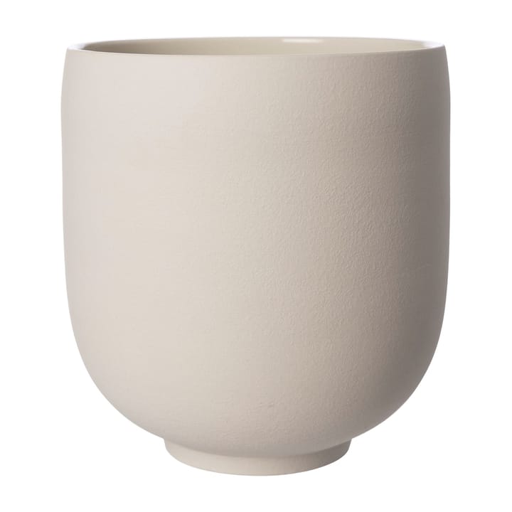Ernst bloempot met voet natuurwit - H28 cm Ø26 cm - ERNST