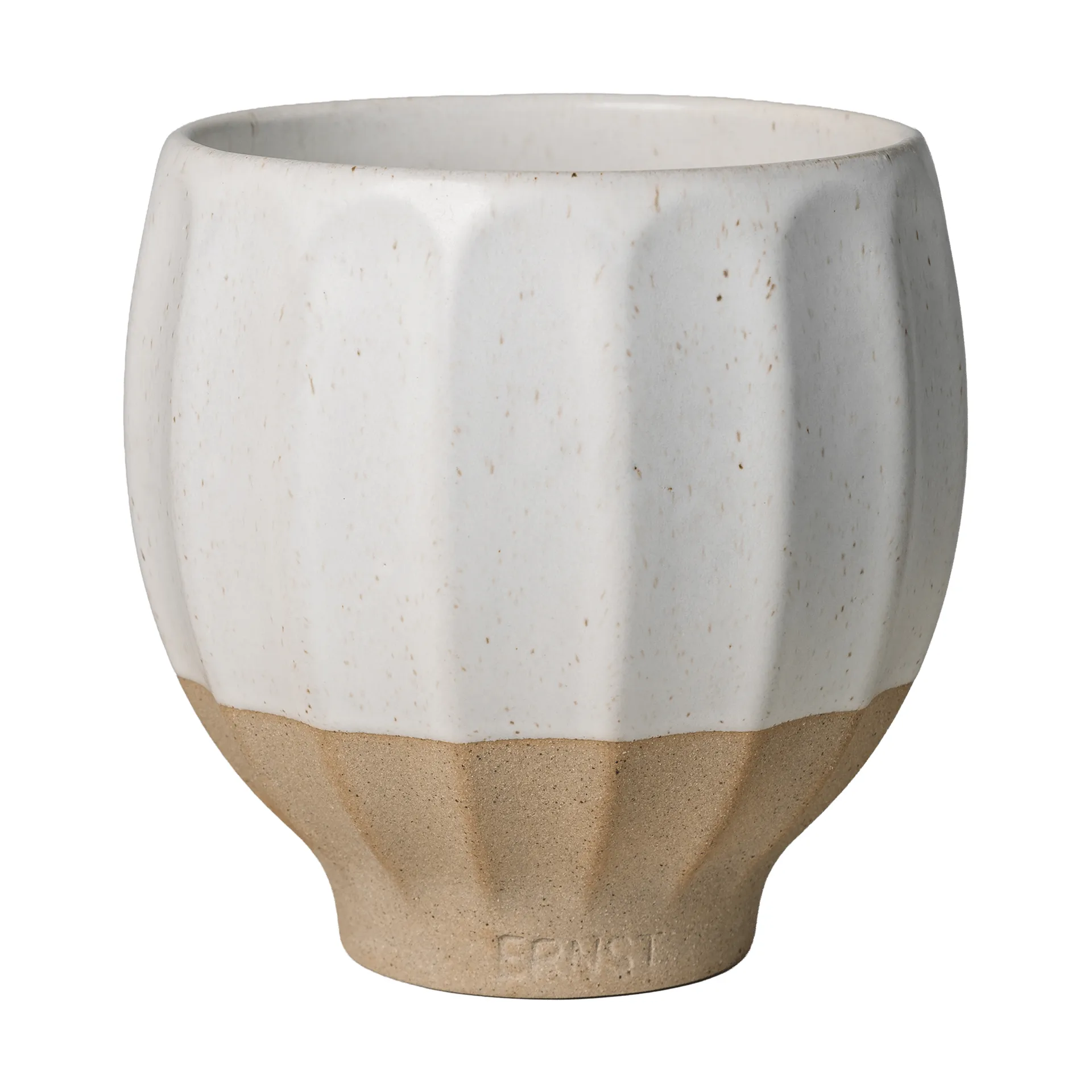 Ernst bloempot, Wit-naturel, Ø14x14 cm ERNST