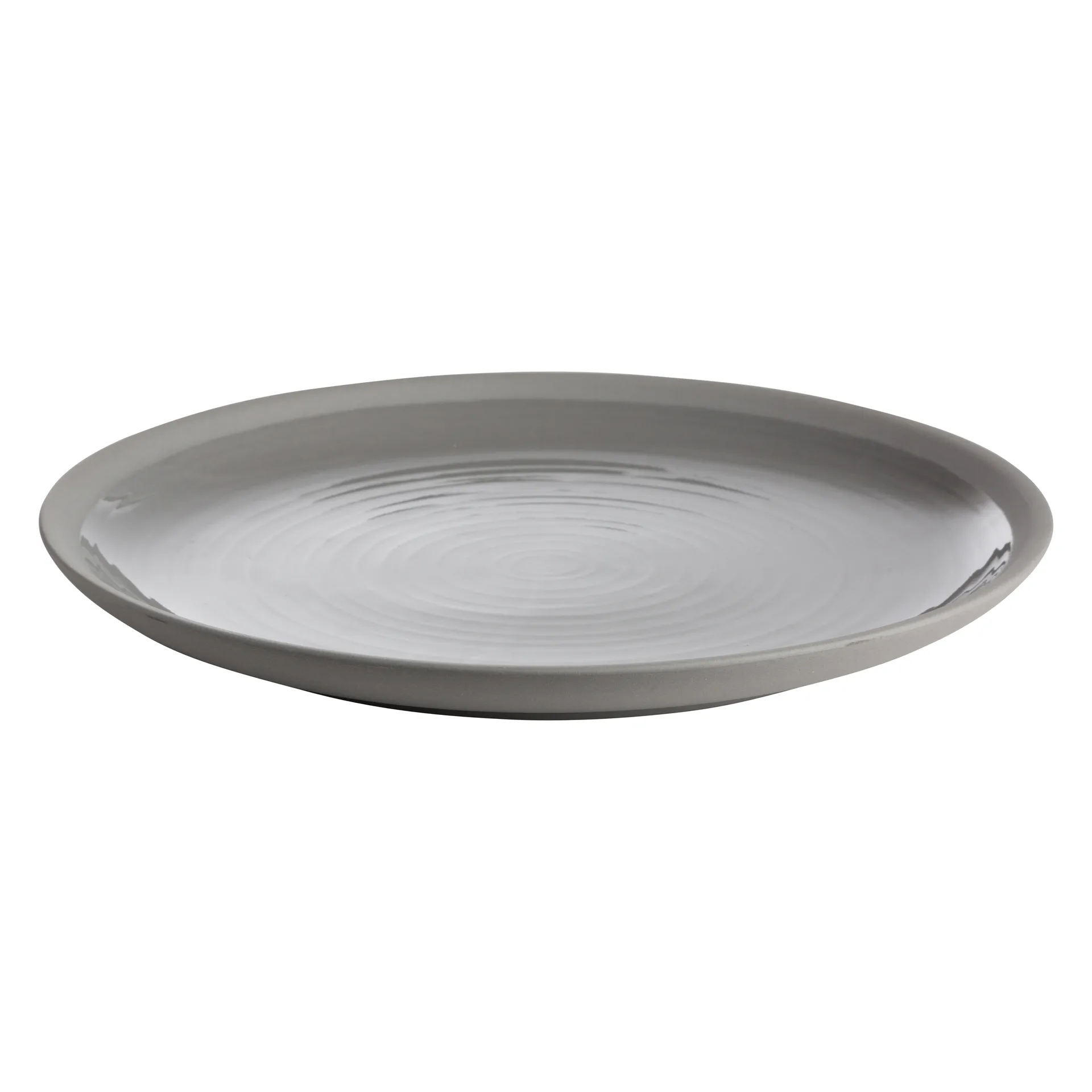 Ernst bord aardewerk 26 cm, grijs ERNST