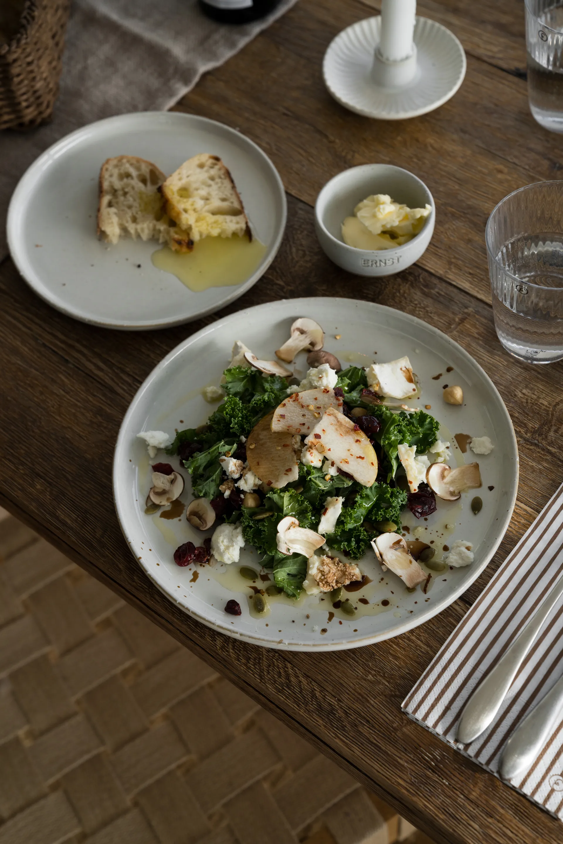 Ernst bordje Ø20 cm, Natuurwit ERNST