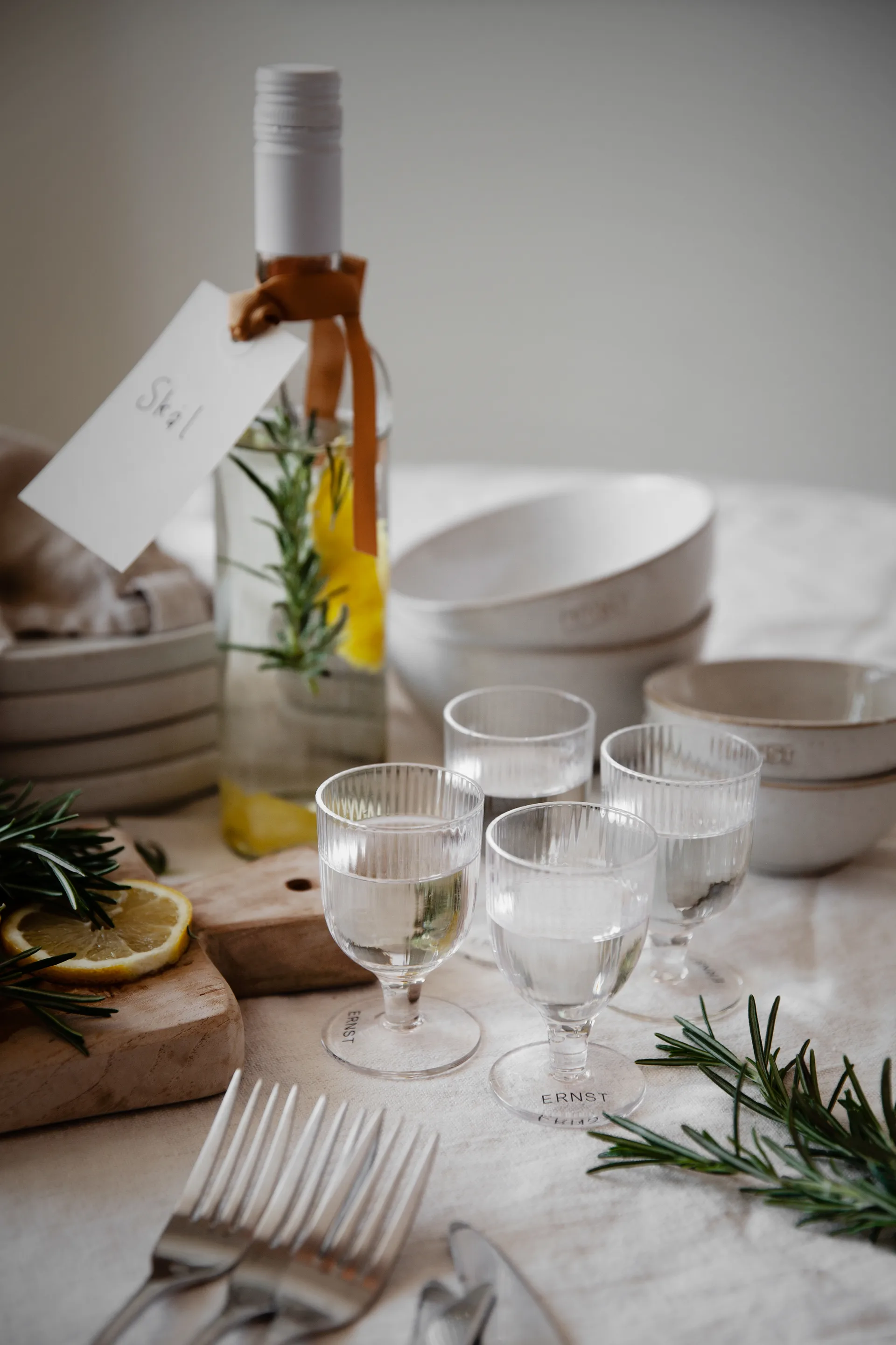 Ernst borrelglas 4-pack, Transparant ERNST