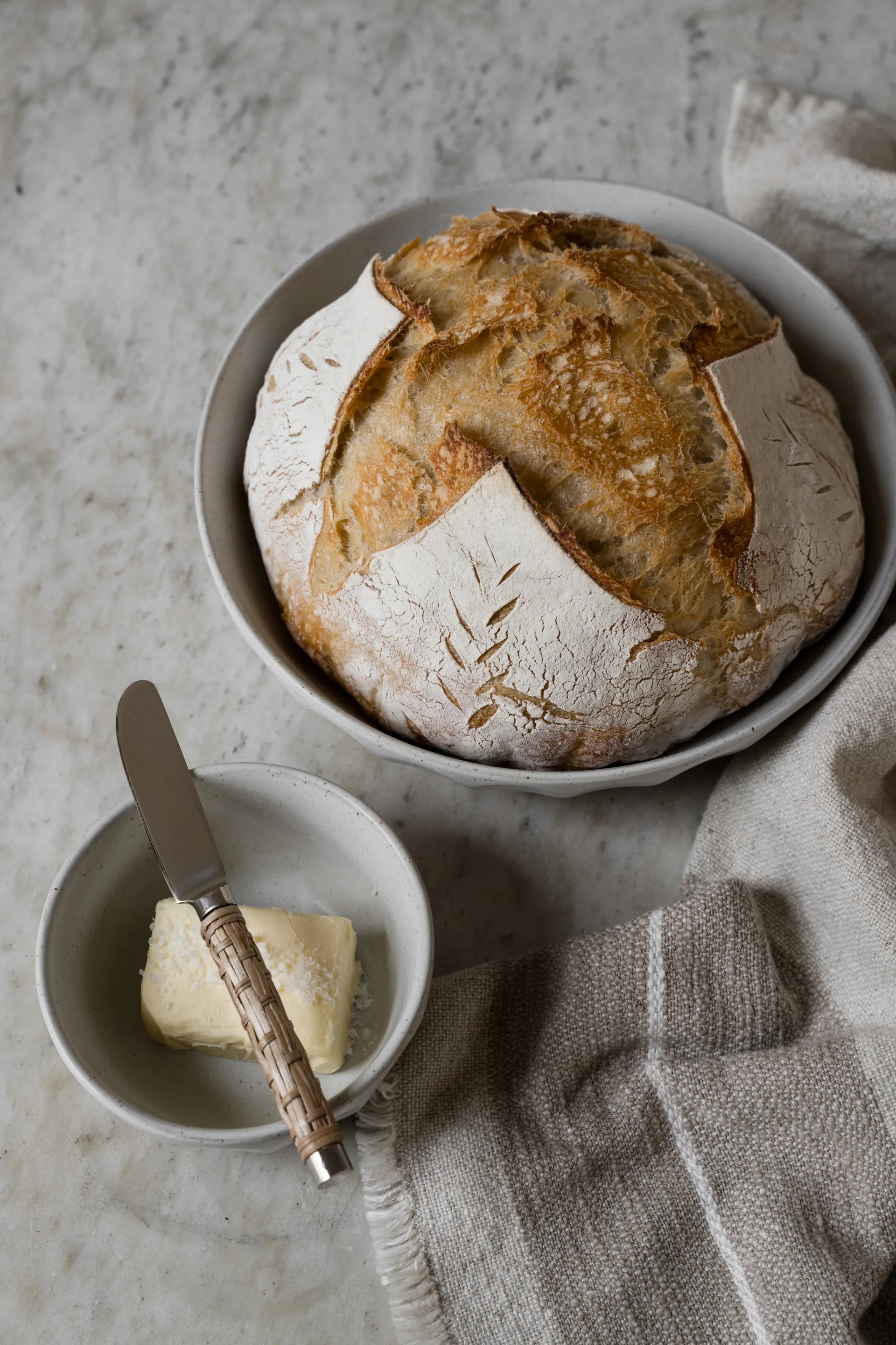 Ernst botermes gevlochten handvat, Zeegras, 17 cm ERNST